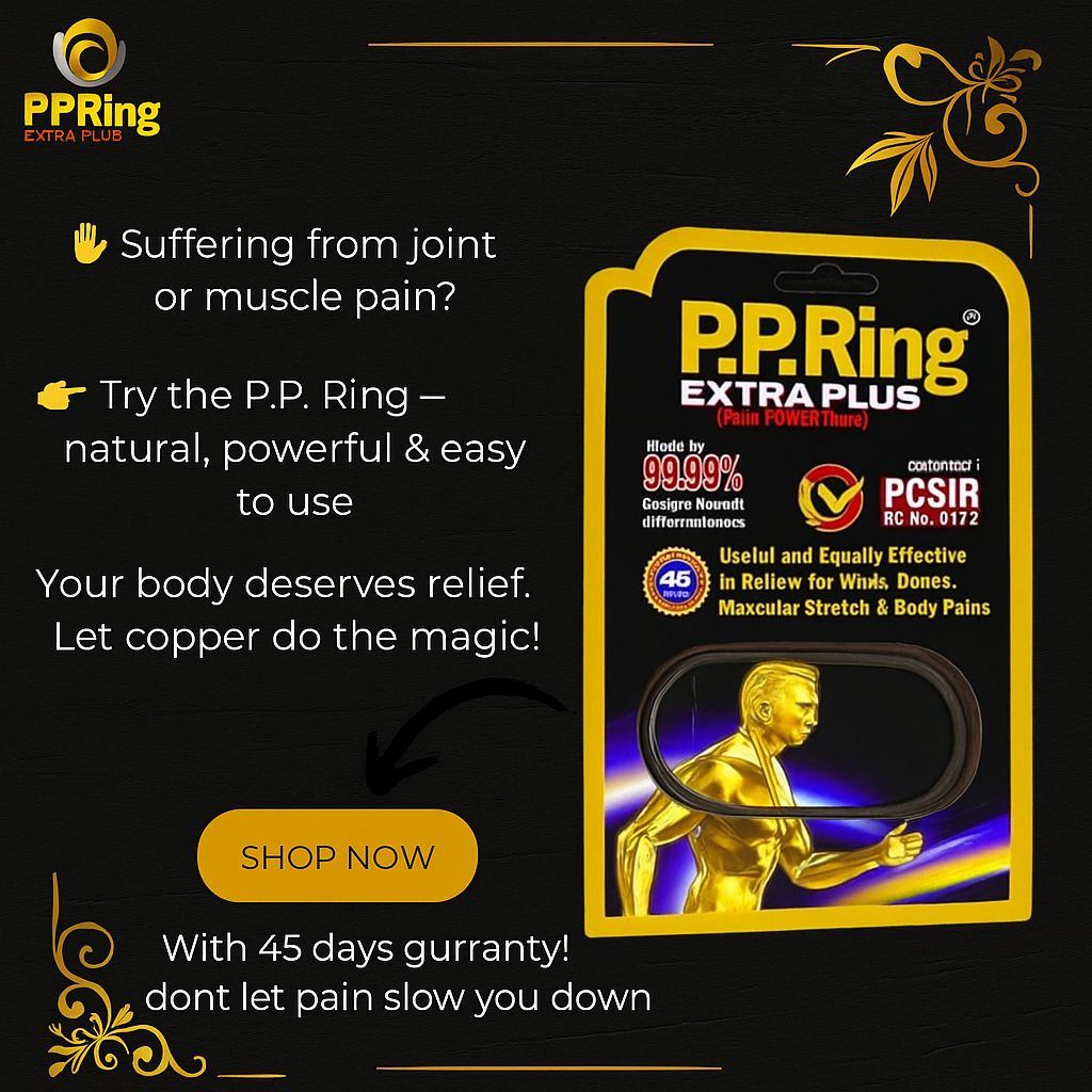 "Pain Picker Ring – 100% Natural Acupressure Ring for Instant Pain Relief & Relaxation 💍✨"